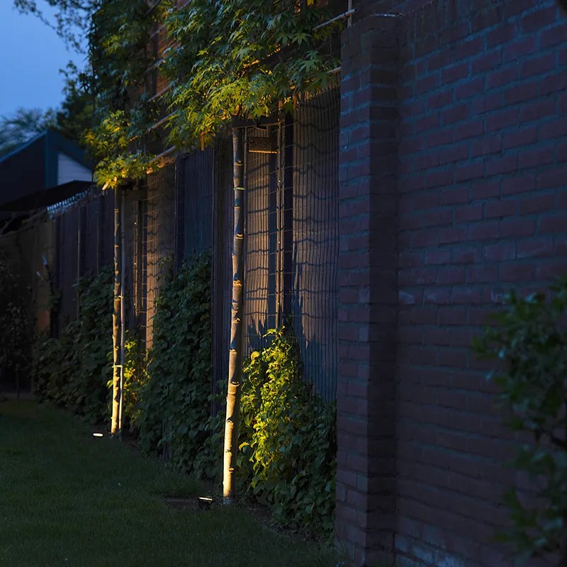 Tuinspot zwart incl. snoer en stekker 200 cm IP65 - Basic