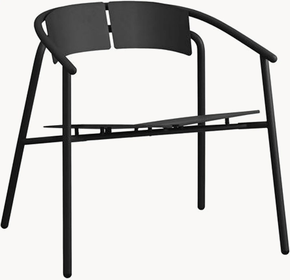 Metalen loungestoel Novo voor in de tuin