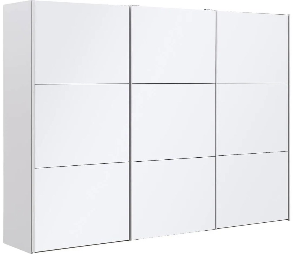 Goossens Kledingkast Easy Storage Sdk, 303 cm breed, 220 cm hoog, 3x 3 paneel glas schuifdeuren