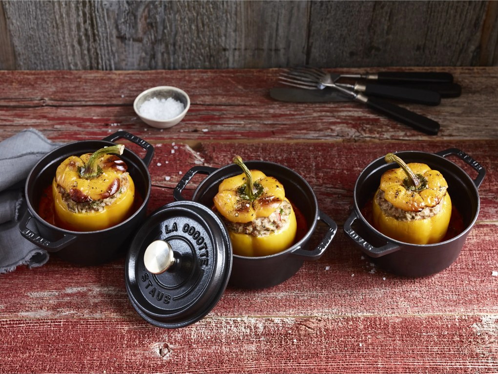 Staub La Cocotte Cocotte 14 cm / 800 ml, Rond, Zwart - La Cocotte - Staub