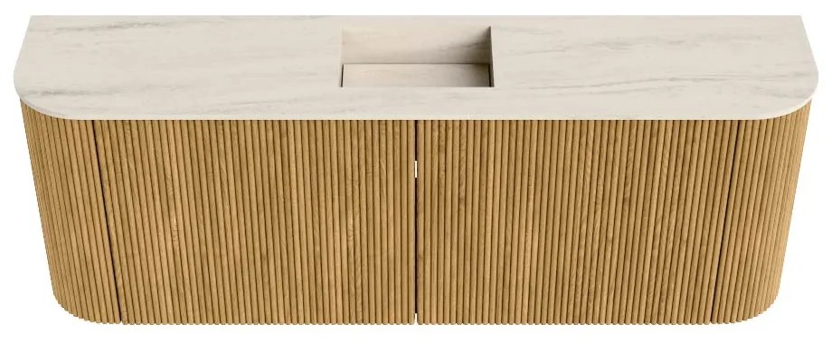 Mondiaz Joya DLux 115cm toiletmeubel ronding links/rechts oak met wastafel faye midden 1 kraangat meli
