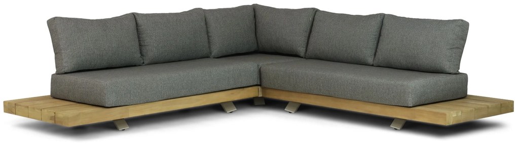 Hoek loungeset 5 personen Teak Taupe Santika Furniture Santika