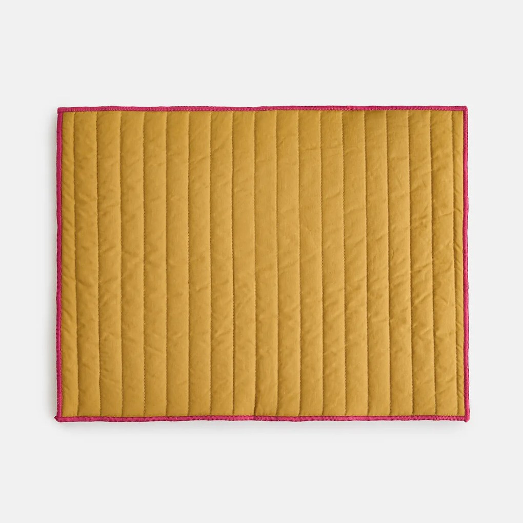 Set van 2 geweven geruite placemats van tetra, NINON