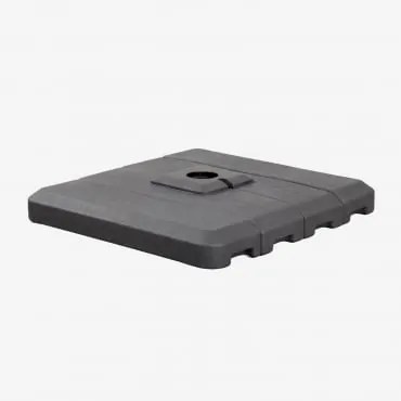 Vulbare Vierkante Parasolvoet 100x100 Cm Pietra Grijs – Grafiet - Sklum