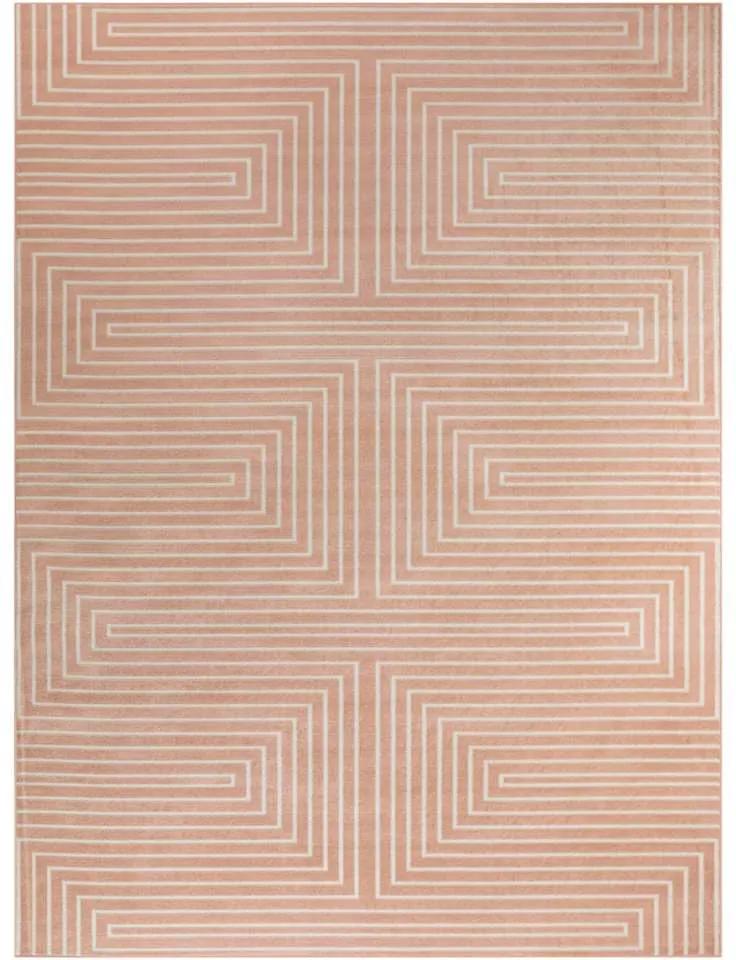 Vloerkleed Charlton - roze - 160x213 cm - Leen Bakker