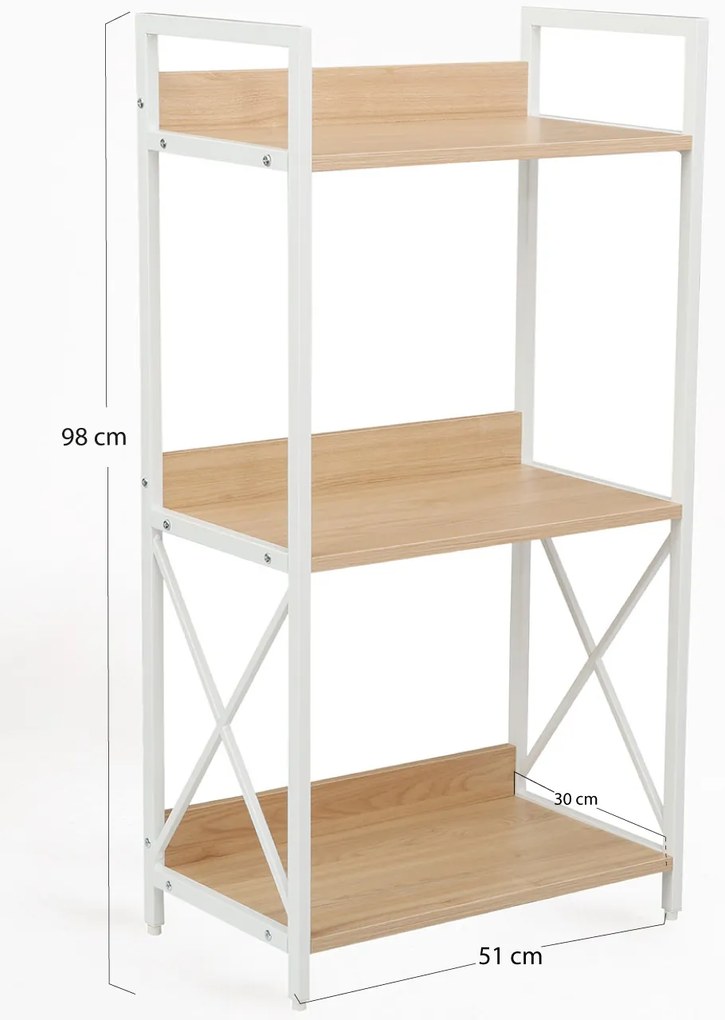 Lesly boekenkast met 3 planken