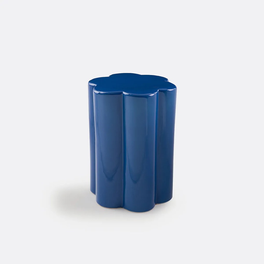 Bijzettafel of nachtkastje in bloemvorm, in keramiek Jelly