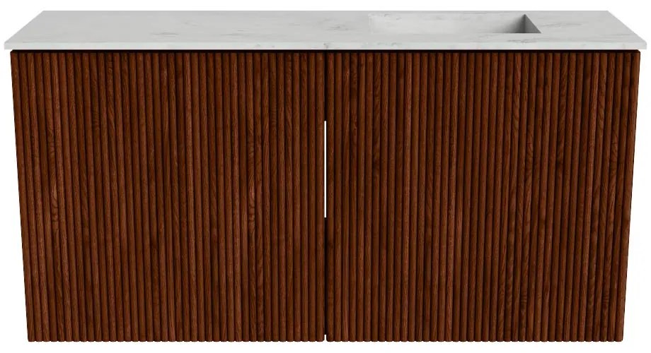 Mondiaz Joya DLux 80cm toiletmeubel ruby met wastafel faye rechts 1 kraangat opalo