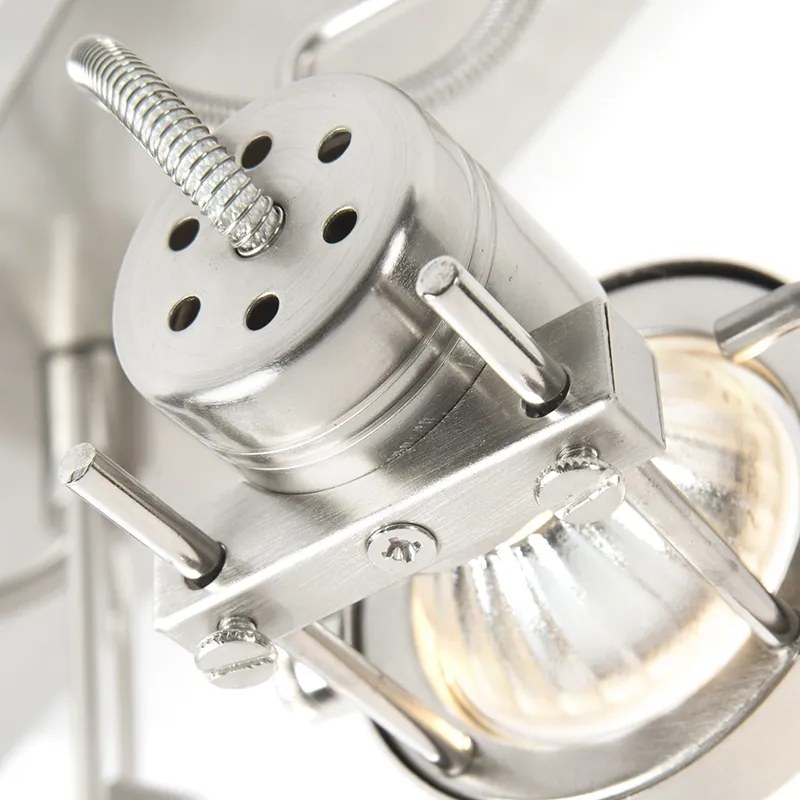 Industriële spot staal 3-lichts draai- en kantelbaar - Suplux