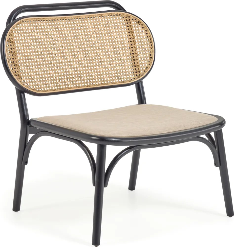 Retro Webbing Fauteuil Zwart