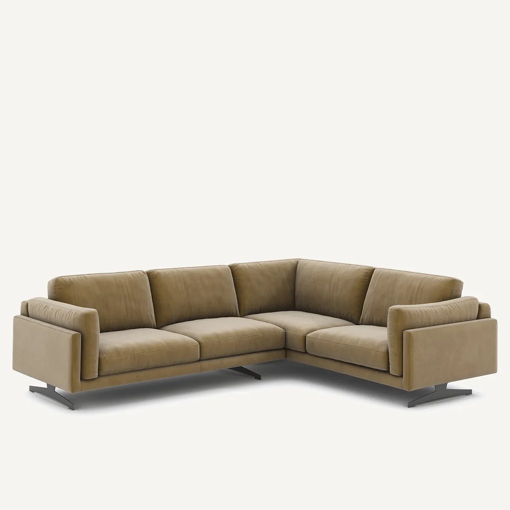 Hoekbank fluweel, César