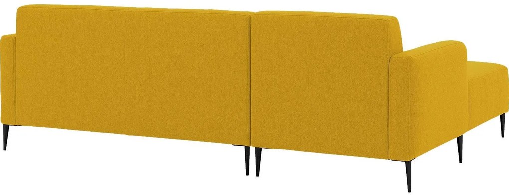 Goossens  Key West geel, stof, 2,5-zits, modern design