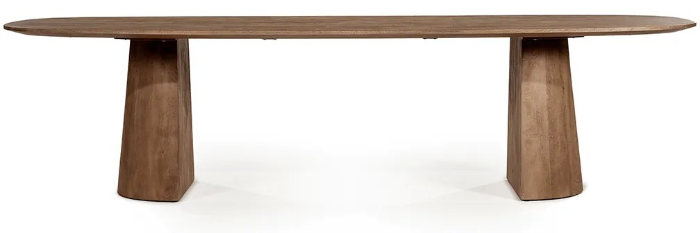 Eleonora Lune Eettafel Maanpoot Bruin 300cm - 300 X 105cm.