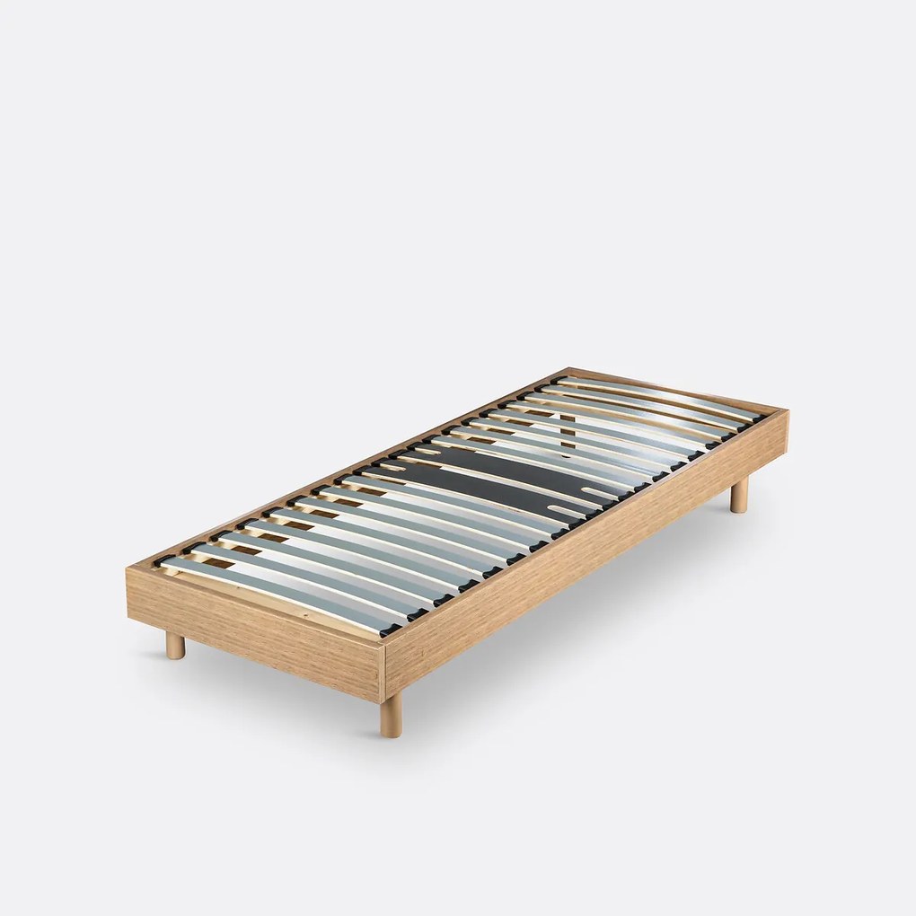 Bedbodemset met 18 brede latten, rugversteviging + poten