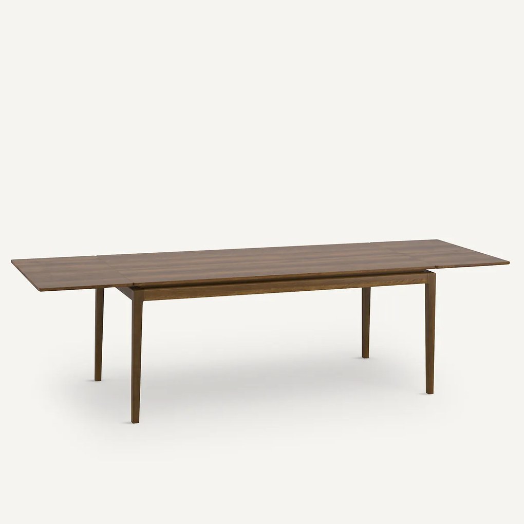 Uitschuifbare tafel in notenhoutfineer, Yolo