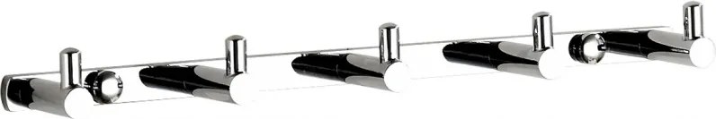 Mexen handdoekhaak met vijf houders, chroom - 709165-00