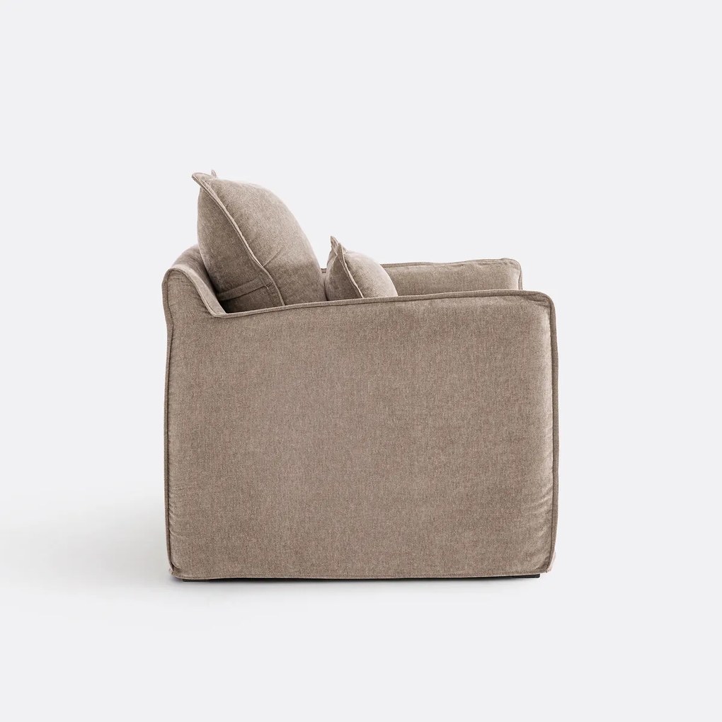 Fauteuil, afneembare hoes, in gemêleerd polyester, ODNA