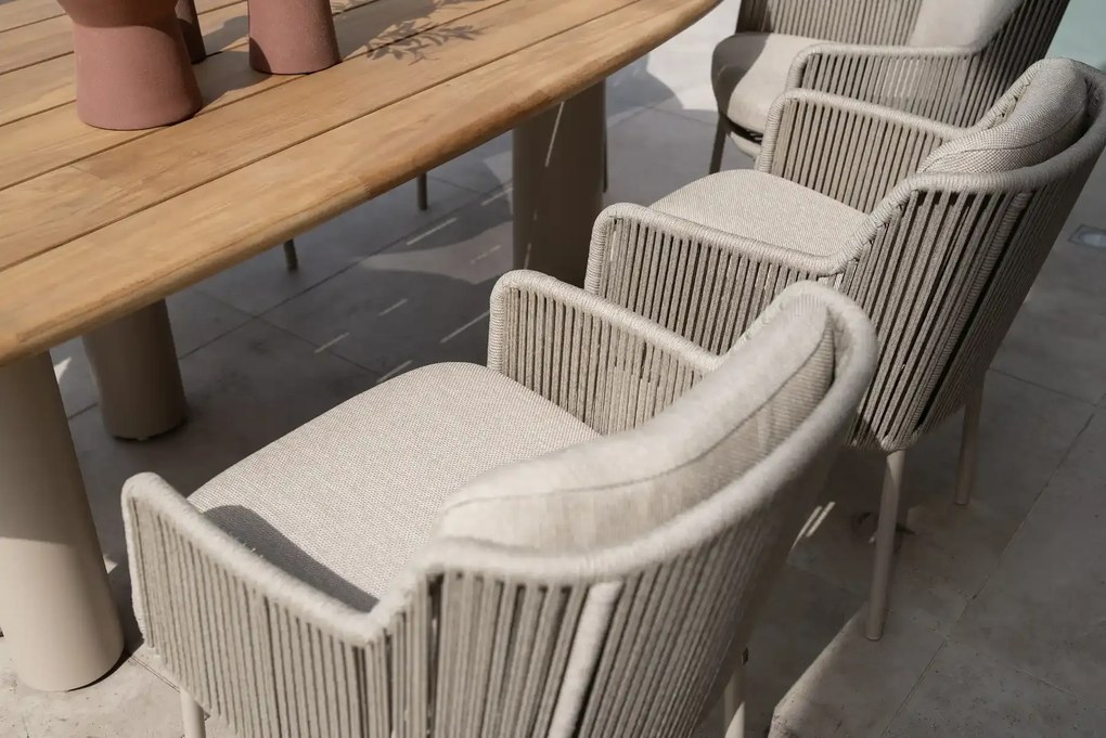 4 Seasons Outdoor Bernini tuinstoel latte SALE Tuinstoel beige weerbestendig