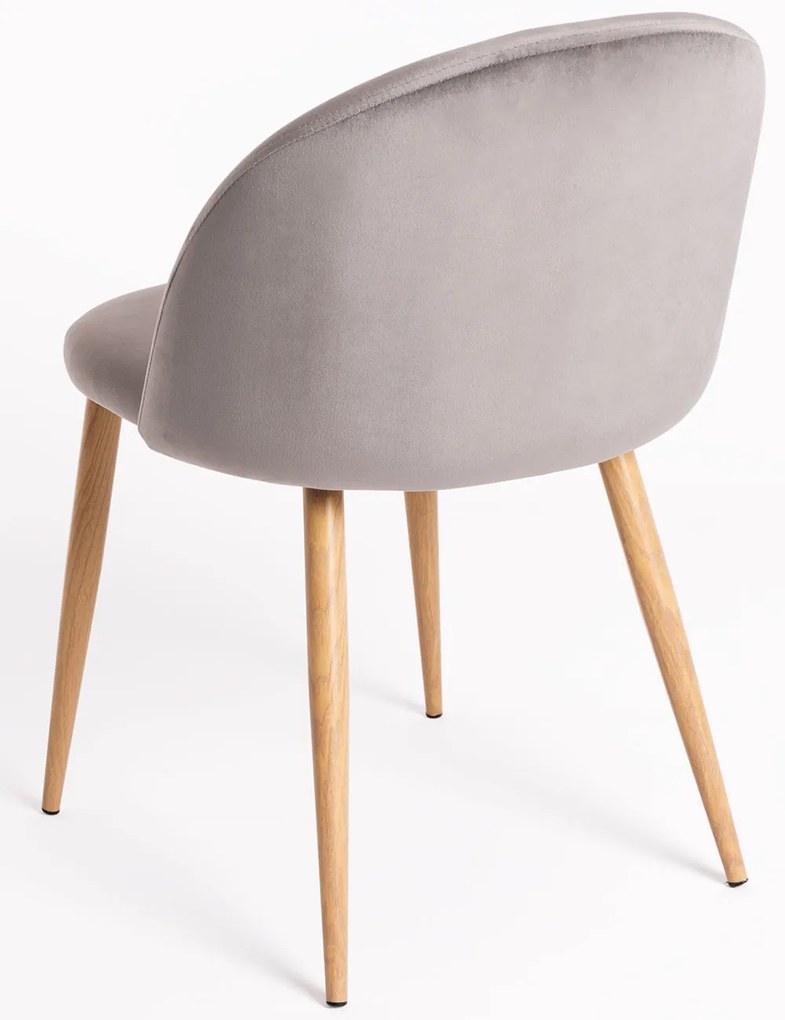 Set 4 fluwelen Vint Stoelen