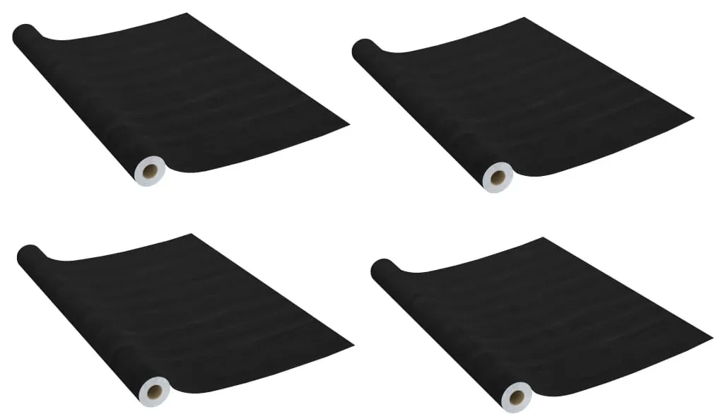 vidaXL Deurfolies zelfklevend 2 st 210x90 cm PVC donkerhoutkleurig