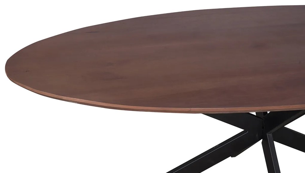 Starfurn Ferris Ovale Eettafel Walnoot 210 Cm - 210 X 100cm.