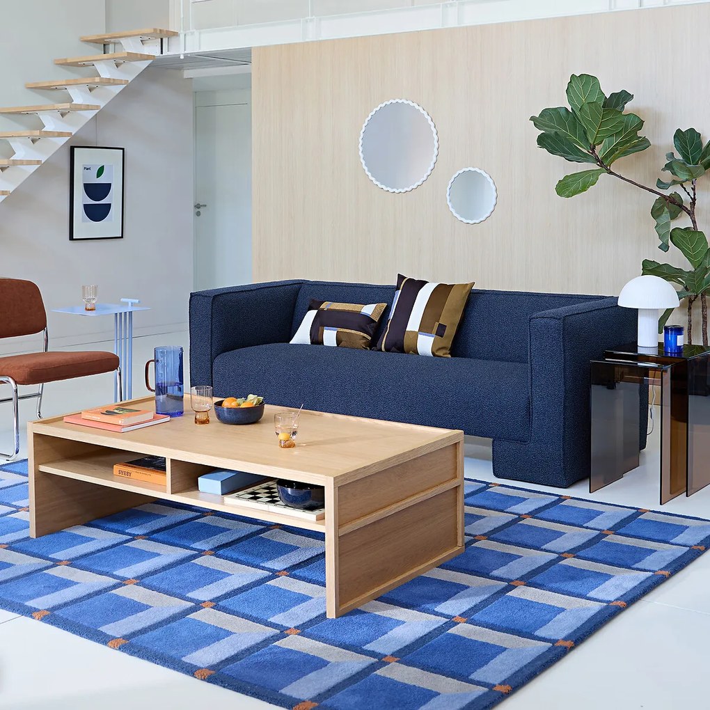 Salontafel met dubbel bovenblad, eikenfineer, Senssia