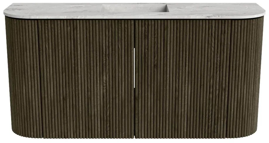 Mondiaz Joya DLux 85cm toiletmeubel ronding links/rechts shadow met wastafel faye midden 1 kraangat glace