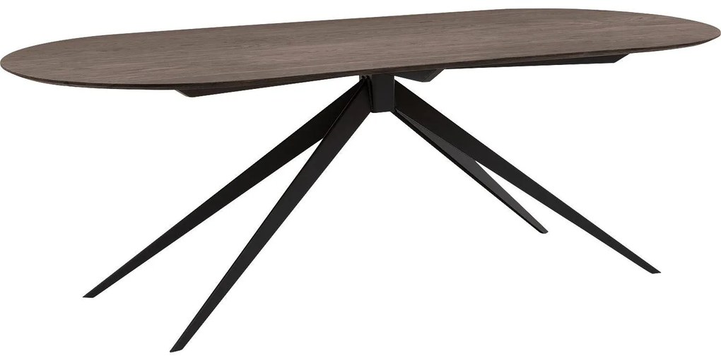 Goossens Excellent Eettafel Uniek, Semi rond 240 x 100 cm