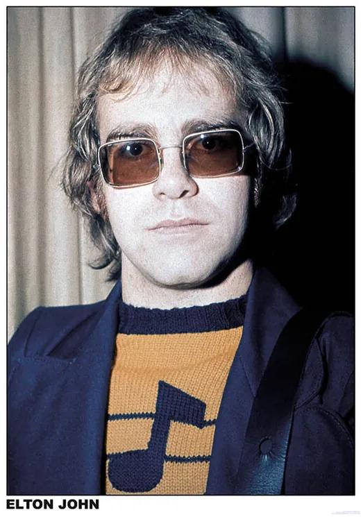 Poster Elton John - London, (59.4 x 84.1 cm)