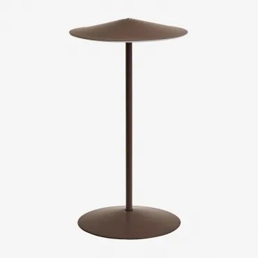 Draadloze Led-tafellamp Voor Buiten Van Ijzer Emilein Bruin – Chocolade - Sklum