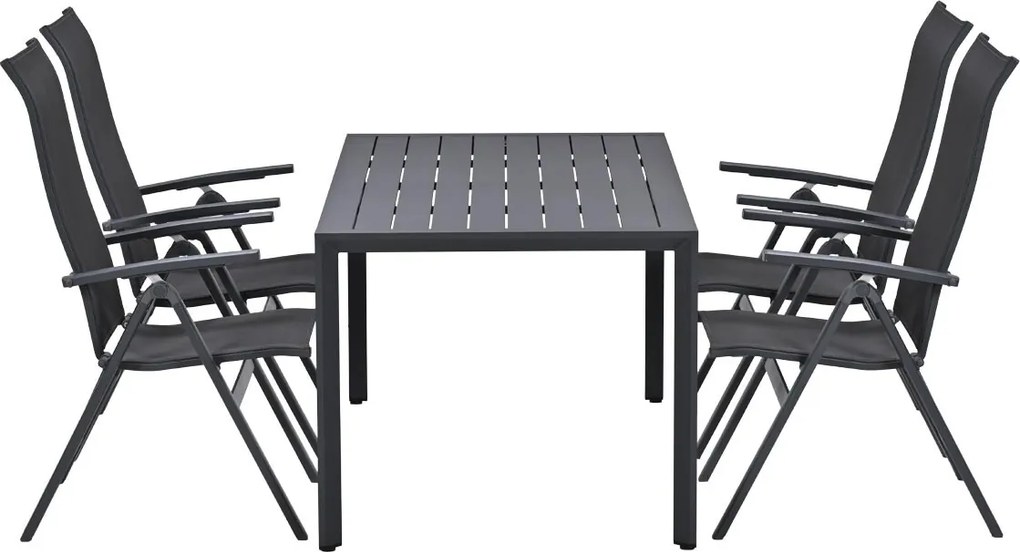 Garden Impressions Siena tuinset 5-delig verstelbaar - Kasper tuintafel 160x84 cm