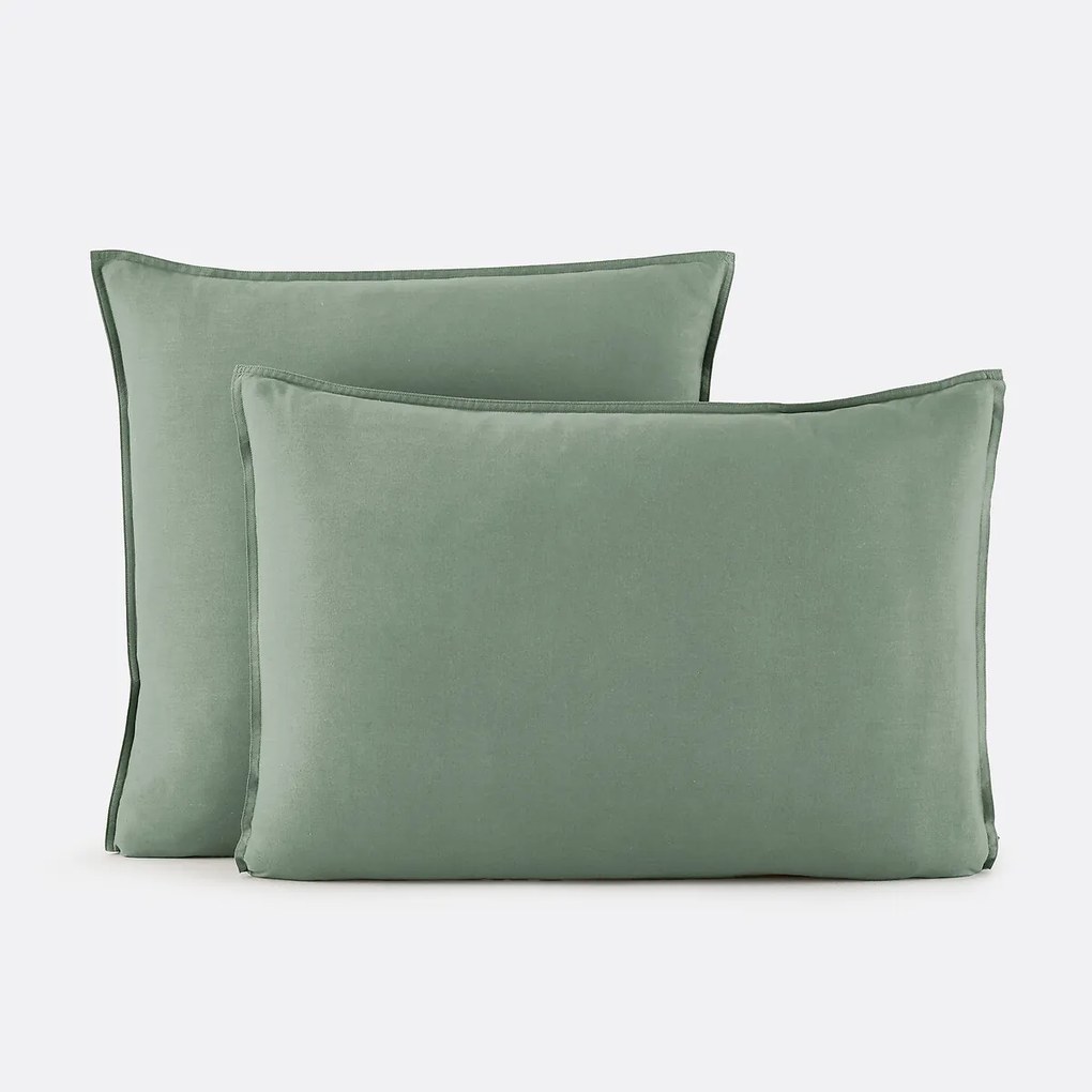 Effen kussensloop in gewassen katoen, Scenario