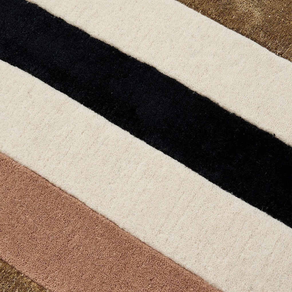 Ovaal vloerkleed, 55% viscose, 45% wol, UMBRA