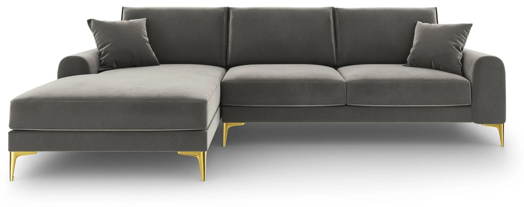 4.5-zitshoekbank Madara links velvet | Mazzini Sofas