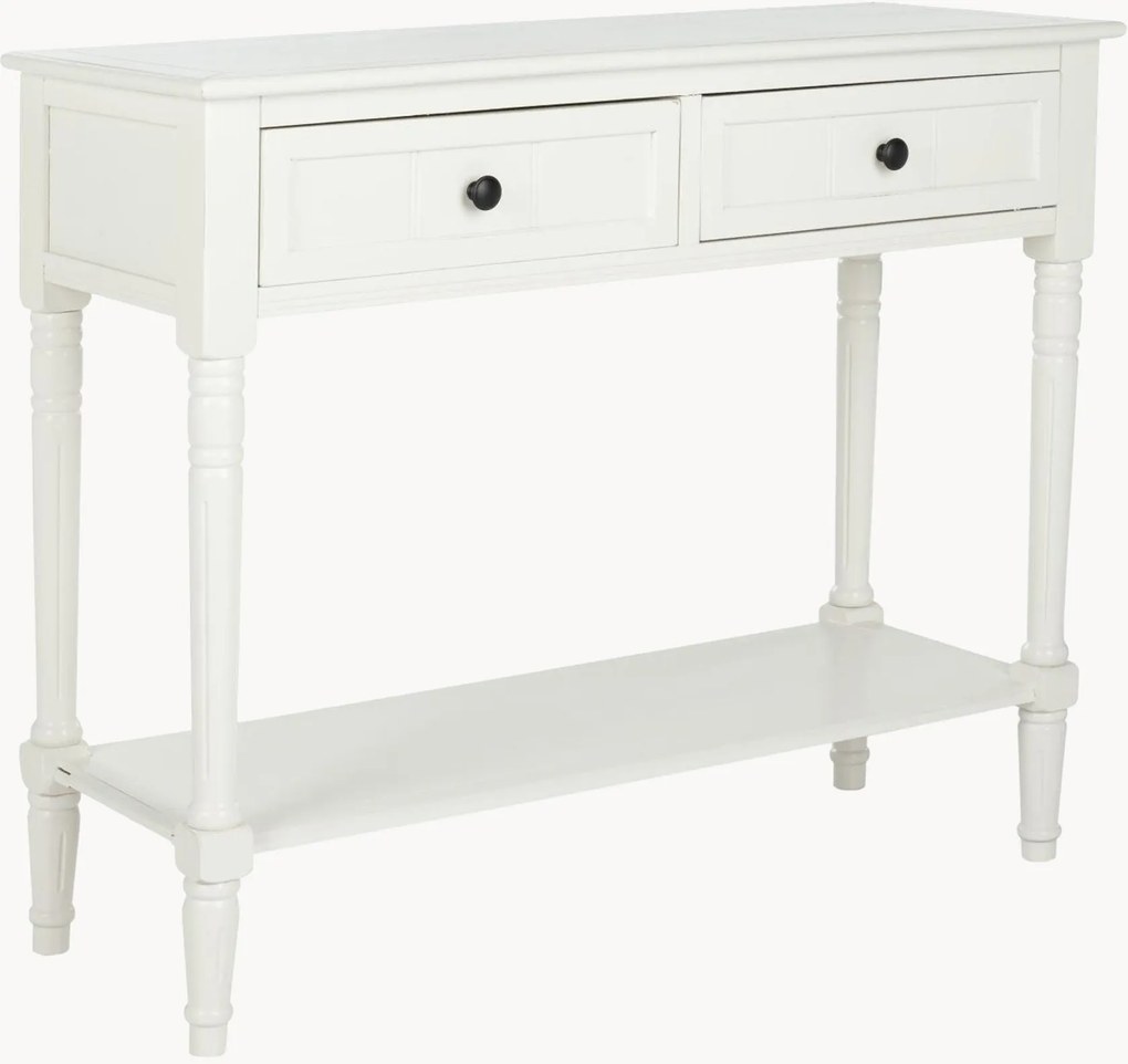 Wandtafel Samantha van grenenhout met lades en plank