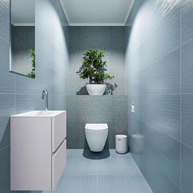 MONDIAZ ADA Toiletmeubel - 40x30x50cm - 1 kraangat - 2 lades - cale mat - wasbak links - Solid surface - Wit FK75341942