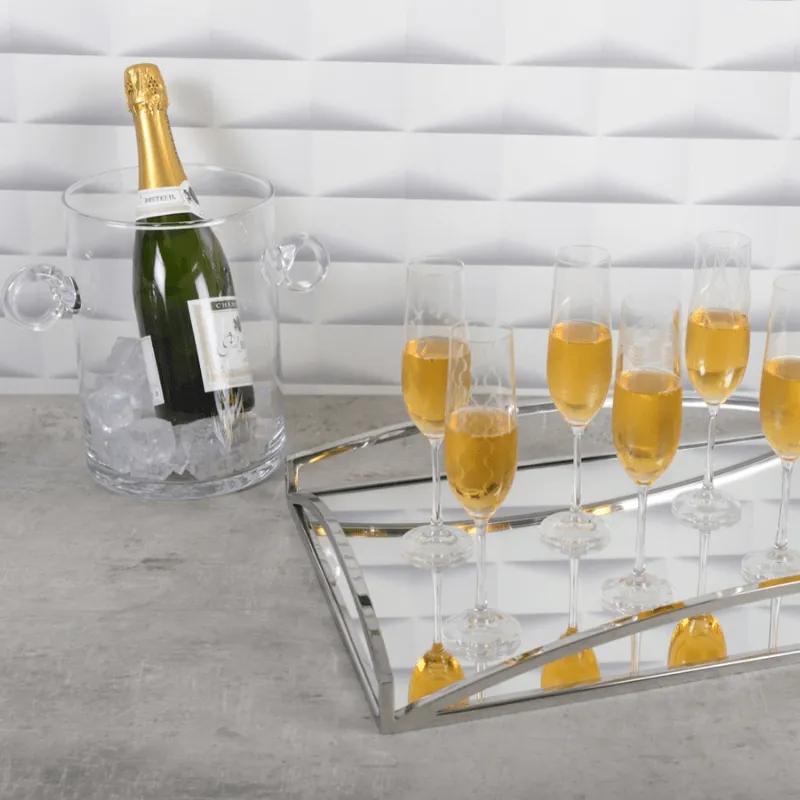 Stylish Glass Champagne Holder
