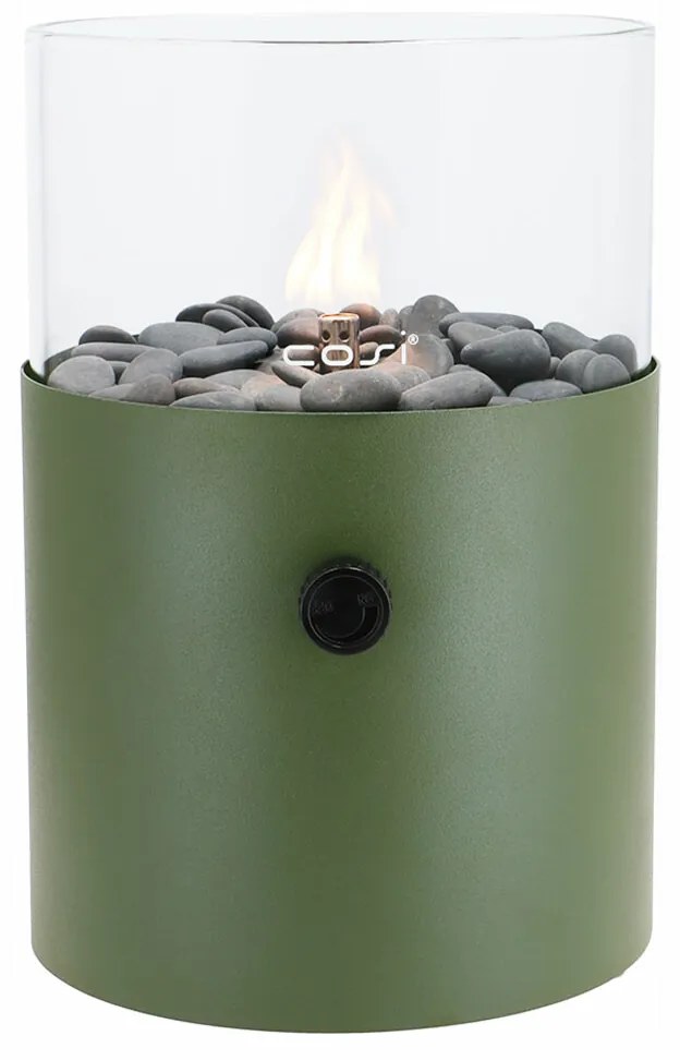 Cosi Fires Cosiscoop XL gaslantaarn Ø20,5x30 cm - mosgreen