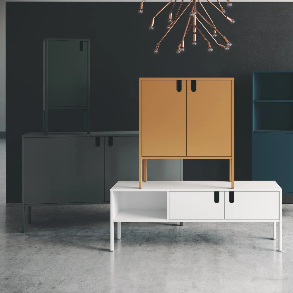 Tenzo Uno Mat Groen Dressoir Modern - 148x40x89cm.