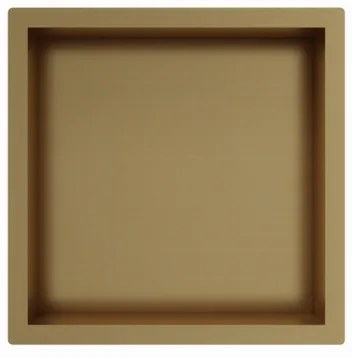Fortifura Galeria Inbouwnis - 30x30x10cm - Geborsteld Messing PVD (Goud)