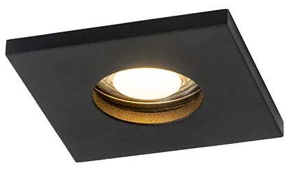 Set van 6 Moderne badkamer inbouwspot zwart - Doku GU10 IP54 Lamp