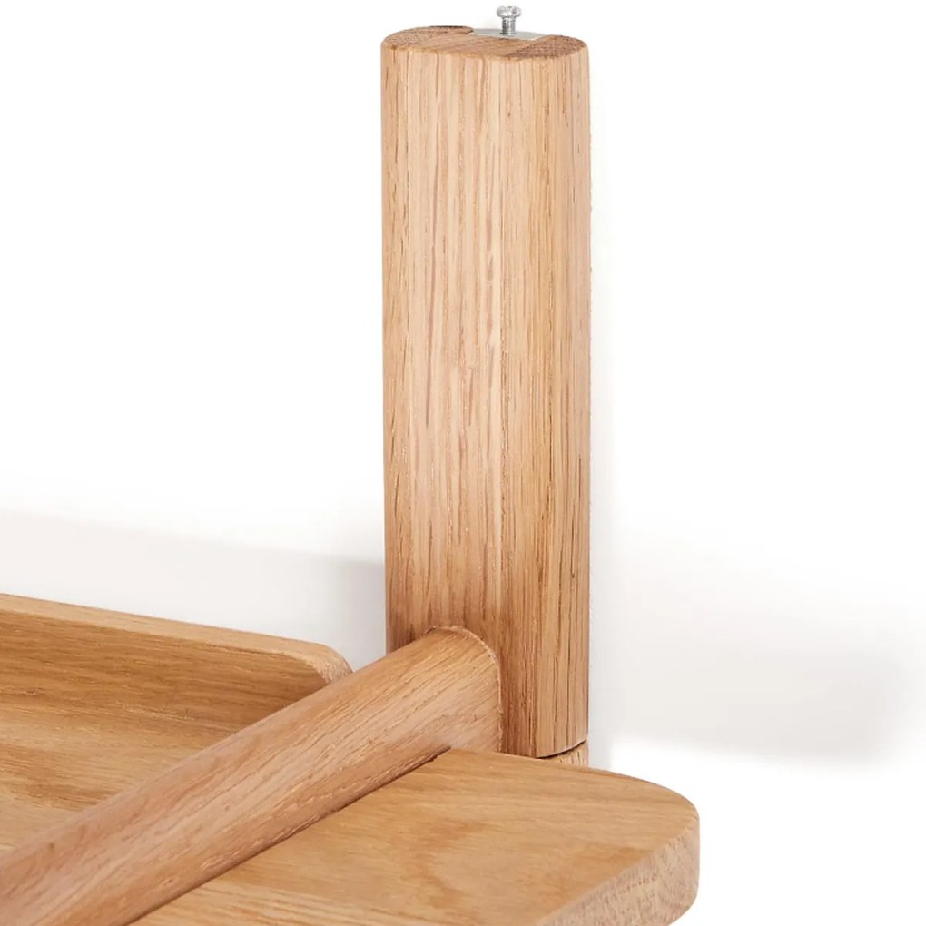 Kave Home Sitra Design Wandplank Eiken 90 Cm - 90x23x28cm.