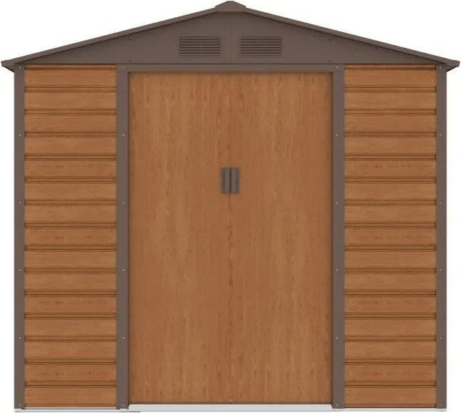 Lahti metalen gereedschapshuis 2,1 x 1,9 m Winkel Boss houtachtig