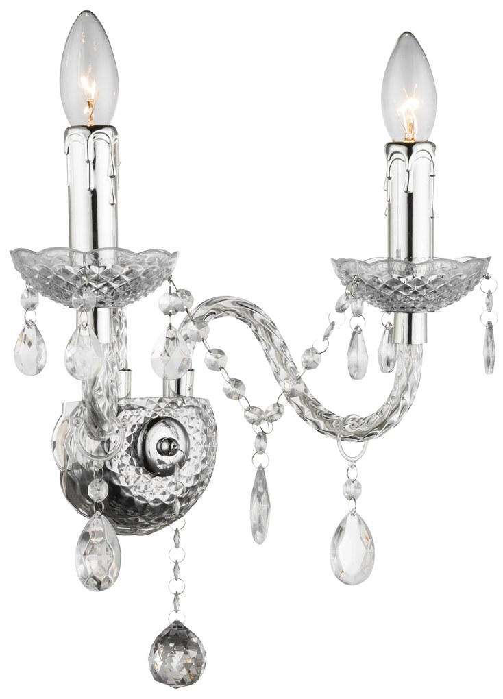 Wandlamp EBT017-2W Transparent