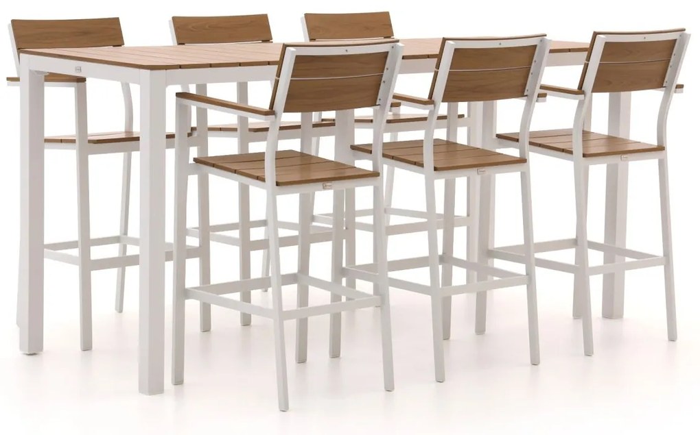 Barset Bellagio  | 6 personen | Tuinset polywood | 7-delig | Kees Smit Tuinmeubelen