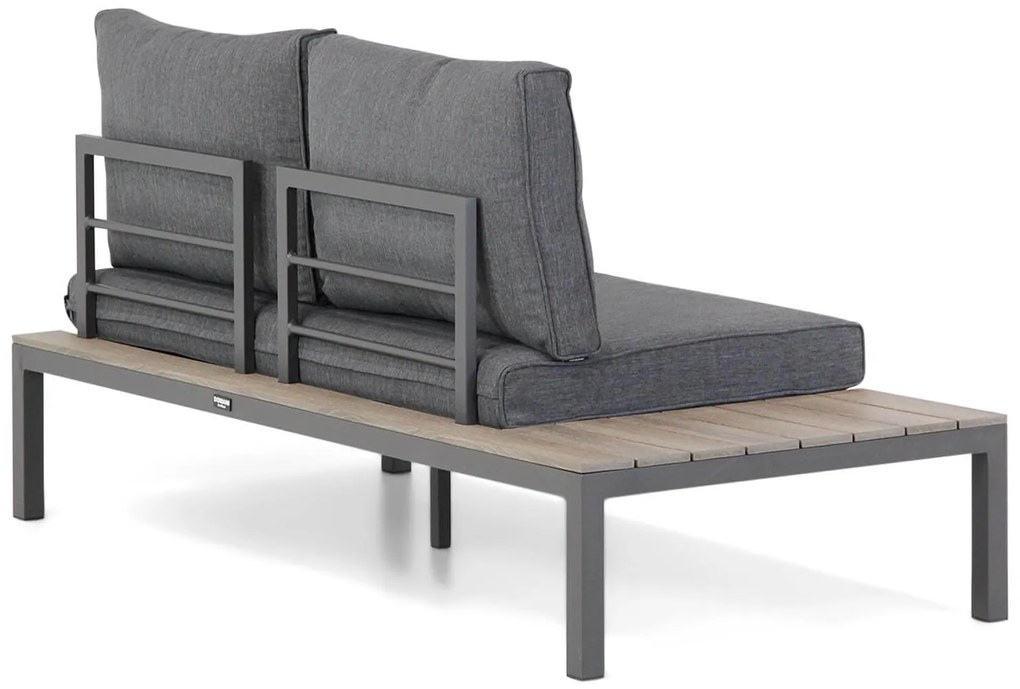 Hoek loungeset 5 personen Aluminium/polywood Grijs  Domani Furniture La Festa