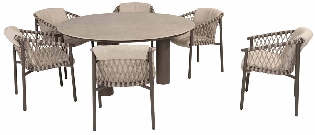 4 Seasons Outdoor Allora tuinstoel terre SALE Tuinstoel bruin weerbestendig