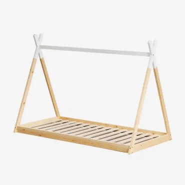 Typi Kids Bed Voor Matras 90 Cm In Grenenhout Natuurlijk Hout & 90 X 190 Cm & Zonder Matras - Sklum