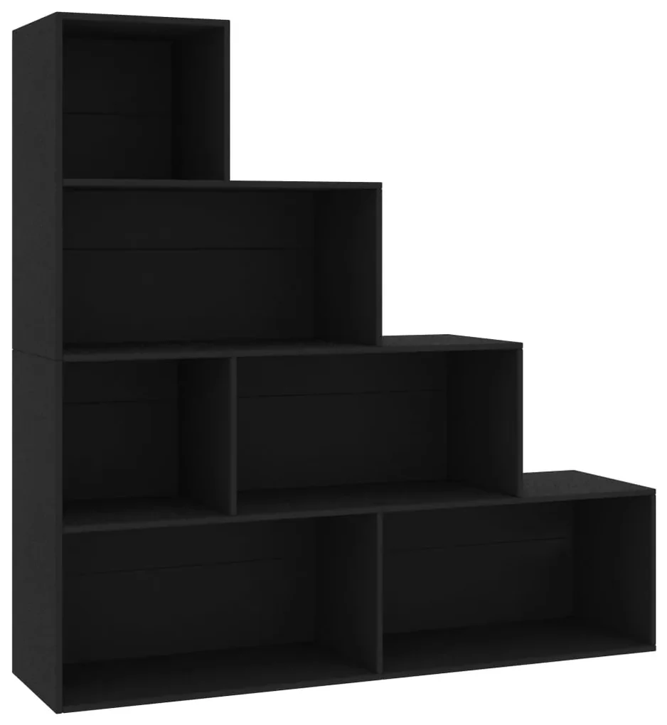 vidaXL Boekenkast/kamerscherm 155x24x160 cm bewerkt hout zwart