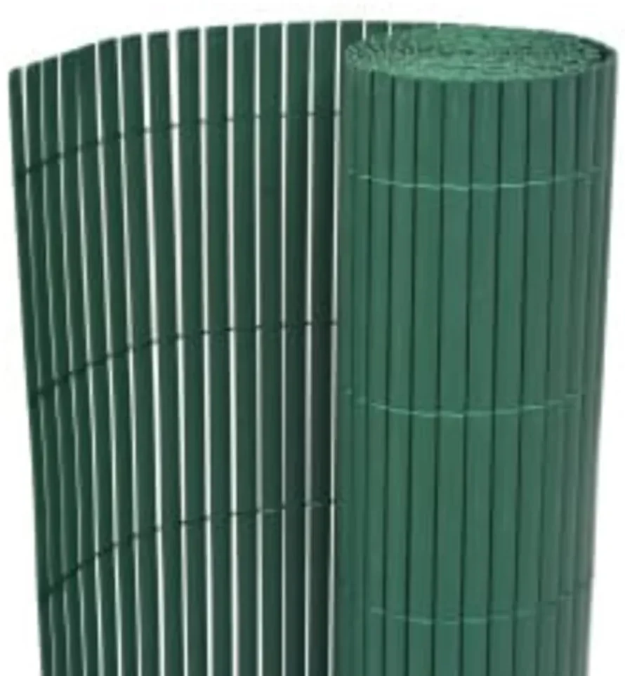 vidaXL Tuinafscheiding dubbelzijdig 90x400 cm groen